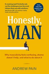 The cover of Andrew’s book Honestly, Man