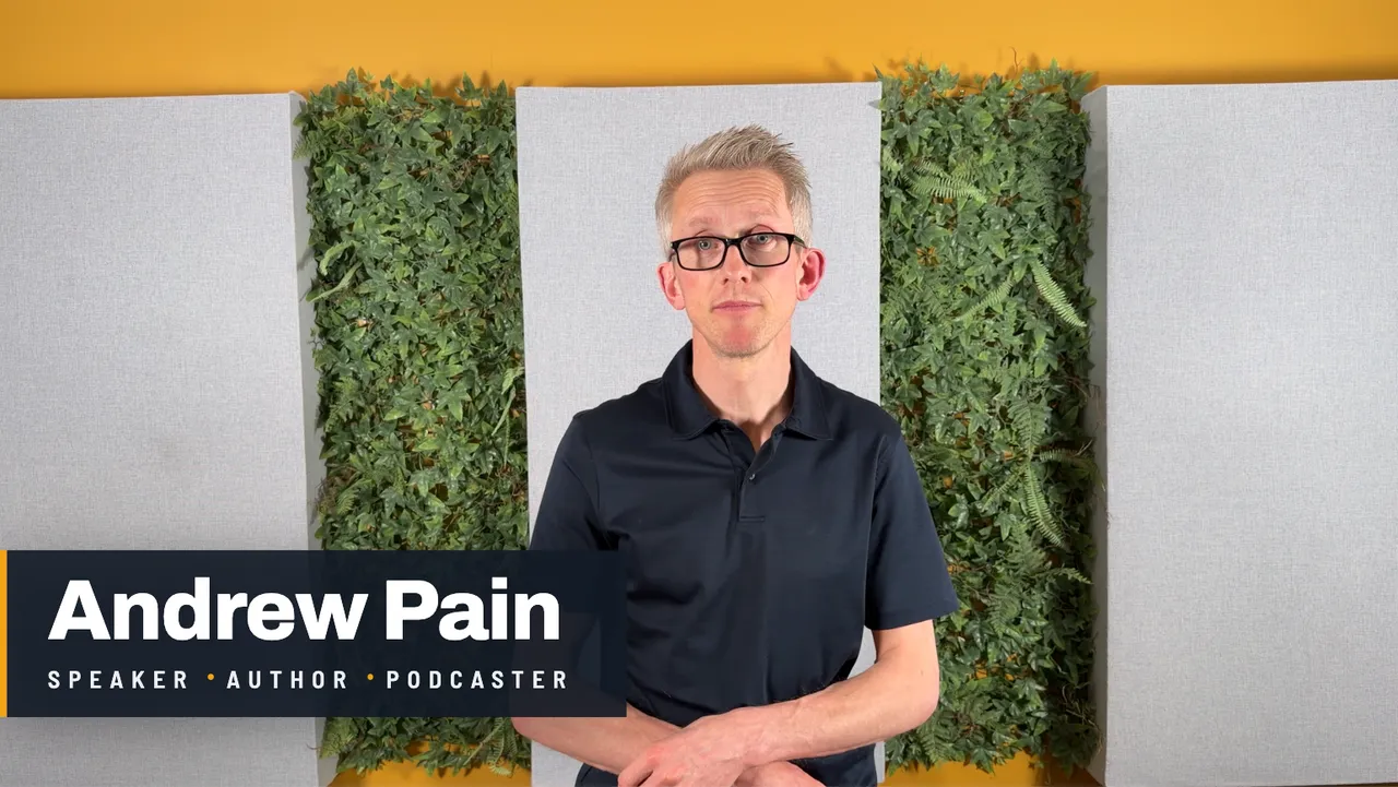 Andrew Pain — speaker, author, podcaster — showreel